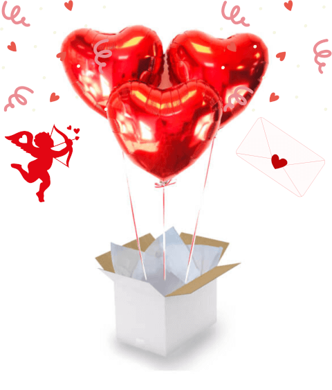 Bouquet de Ballons Cœurs Rouges – Une Déclaration d’Amour Spectaculaire