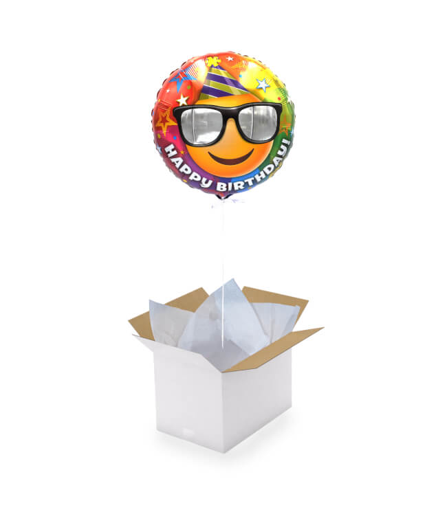 Image 1 Globo Cumpleaños emoticono con gafas