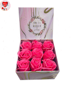 Vignette 1 Box "Bonne Fête Maman" Avec ces 9 Roses De Savon By Livrer un Ballon