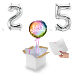 Vignette 1 Bouquet de Chiffre + ballon Happy Birthday BY LIvrer un Ballon