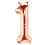 Vignette 1 Chiffre 1 Rose Scintillant By Livrer un Ballon