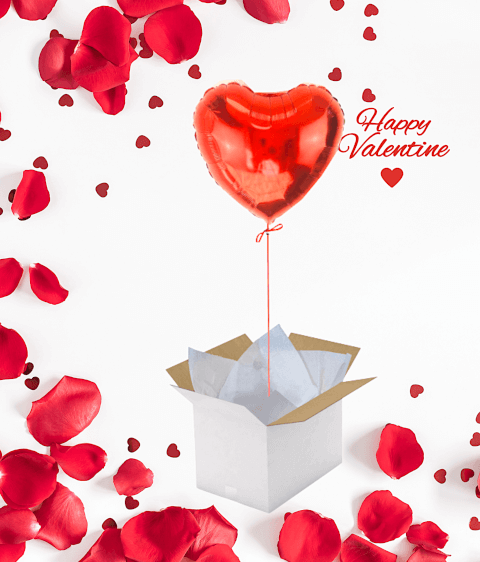 Ballon Coeur Rouge 45cm