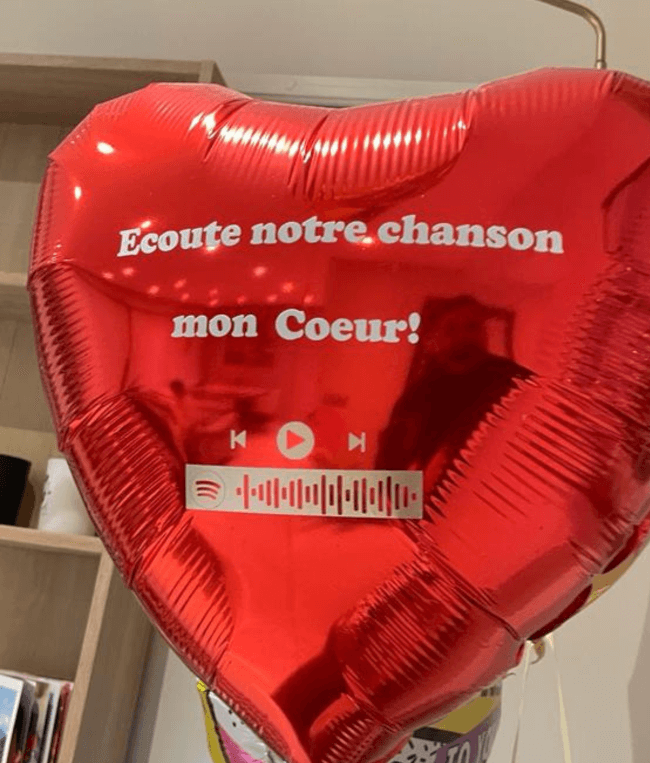 Image 1 Ballon Musical avec texte à personnaliser