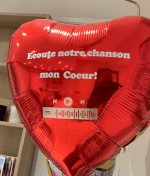 Vignette 1 Ballon Musical avec texte à personnaliser