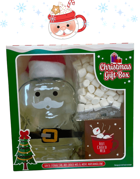 Mug Père Noël avec Chocolat à Faire Fondre & Chamallows – Le Cadeau Gourmand et Magique de l’Hiver