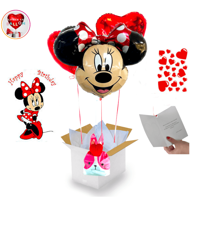 Bouquet de ballons Minnie Mouse