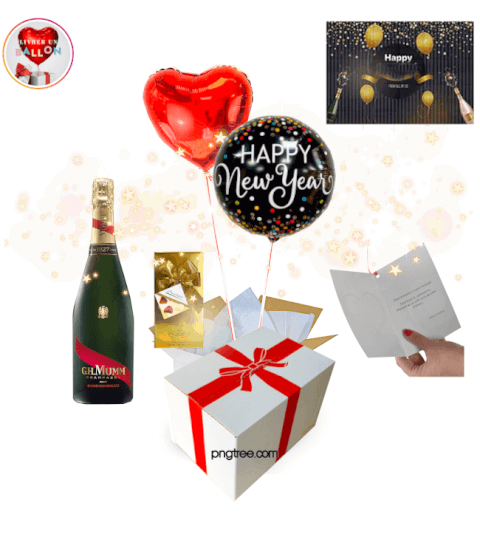 Bouquet de Ballons Nouvel An à Personnaliser By Livrer un Ballon