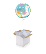 Vignette 1 Ballon Happy birthday Lama