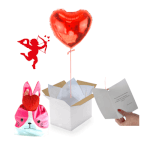 Vignette 1 Ballon coeur rouge et son ballotin de Big fraise Tagada