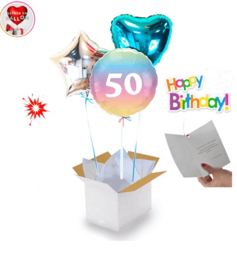 Bouquet de ballons 50 Ans
