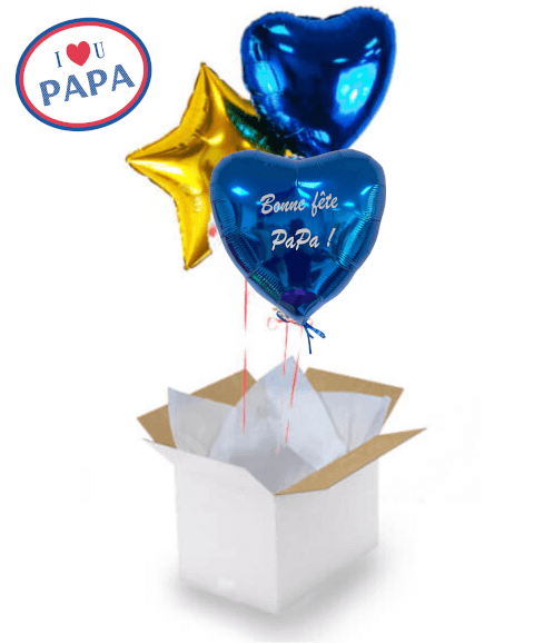 Bouquet de Ballons "Bonne Fête Papa" à Personnaliser