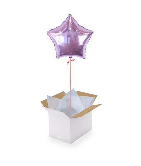 Ballon Etoile Parme Metal