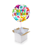 Vignette 1 Ballon Happy Birthday Etoile