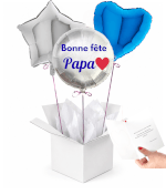 Bouquet de Ballons « Bonne Fête Papa » Gonflés à l’Hélium