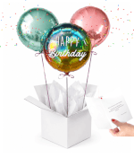 Vignette 1 Bouquet de Ballons Happy Birthday Solaire à personnaliser