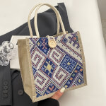 Sac Cabas Motif Bohème – 21 x 20 cm