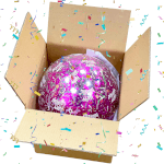 Vignette 1 Box Ballon Anniversaire à exploser confetti
