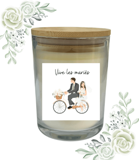 Bougie Parfumée « Vive les Mariés »