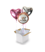 Vignette 1 Ballon Happy birthday Rosé *
