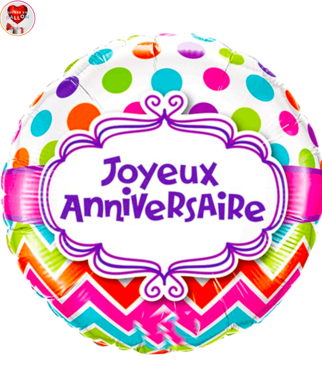 Image 1 Ballon Joyeux Anniversaire By Livrer un Ballon