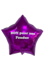 Ballon Etoile Violette à Personnaliser By Livrer un Ballon
