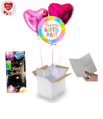 Vignette 1 Bouquet Happy Birthday Coloré+Tablette de Chocolat Happy Birthday