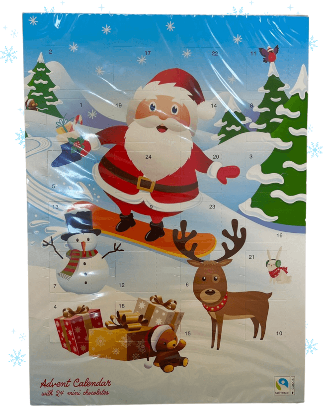 Image 1 Calendrier de l’Avent Père Noël – 24 Chocolats Gourmands pour Attendre Noël avec Magie