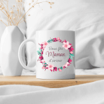 Vignette 1 Mug "Bonne fête Maman" – Édition Fleurie
