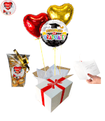 Vignette 1 Bouquet de Ballons Diplome + Ballotin de Chocolat By LIvrer un Ballon