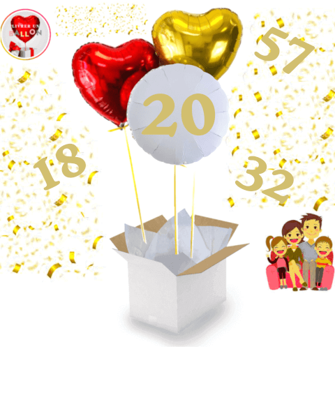 Bouquet de Ballons Blancs Personnalisables – Une Surprise Élégante et Unique