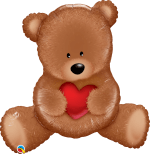 Vignette 1 Ballon Teddy Bear Love