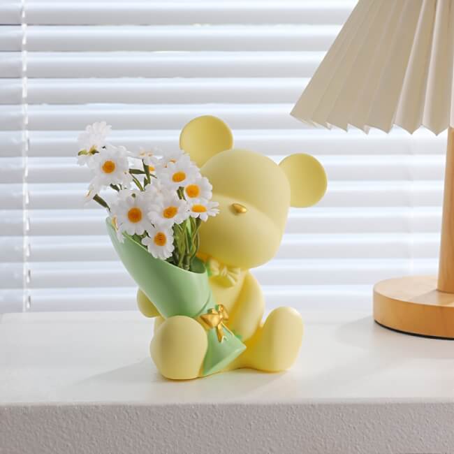 Image 1  Vase Ours Créatif – Décoration pour Arrangements Floraux