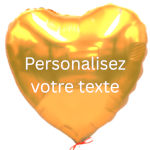 Coeur doré à personnaliser