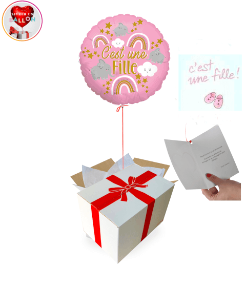 Ballon "C'est une fille!" By Livrer un Ballon
