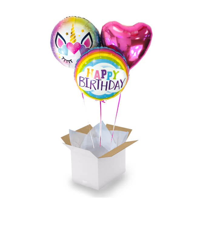 Image 1 Bouquet birthday Licorne coeur rose