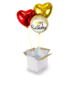 Vignette 1 Bouquet happy birthday Doré