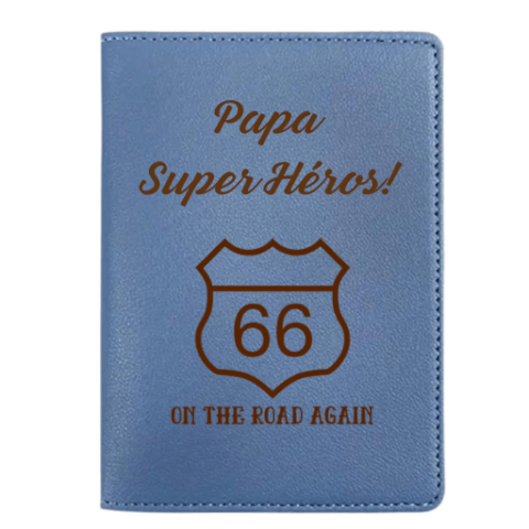 Protège-Passeport Route 66 – Personnalisation Unique pour Vos Voyages