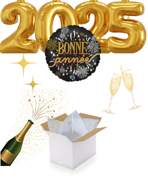 Ballon "Bonne Année 2025" - Faites briller vos célébrations !