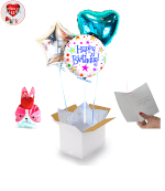 Vignette 1 Bouquet de Ballons Happy Birthday Etoiles+Ballotin de Fraise Tagada By Liver un Ballon