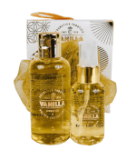 Vignette 1 Coffret Gel Douche+soins pour le cops Vanille+Rose de bain