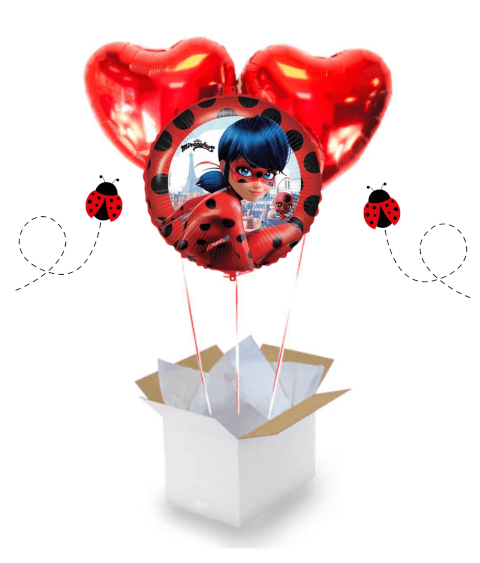 Bouquet de Ballons Ladybug à Personnaliser – Une Surprise Héroïque et Magique