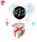 Vignette 1 Bouquet de 3 ballons Point Interrogation GARCON à Eclater!!! 60 Cm By Livrer un Ballon