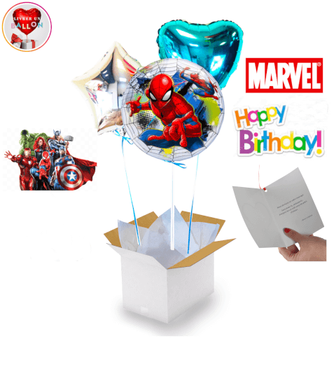 Bouquet de 3 Ballons Spider-Man à Personnaliser 