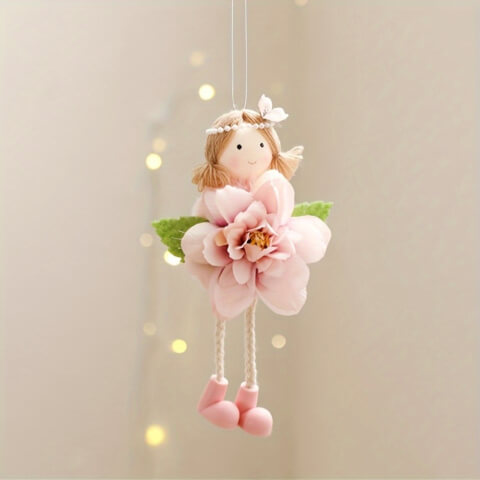 Ornement Fée Fleur de Printemps