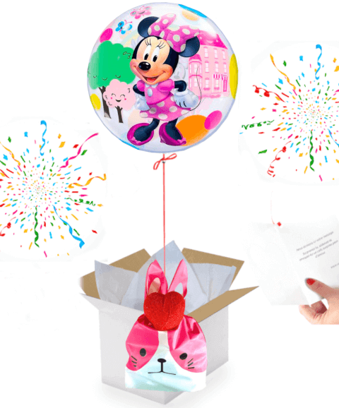 Ballon Minnie et son ballotin de Big Fraise tagada