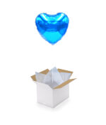 Vignette 1 Blue Heart Balloon