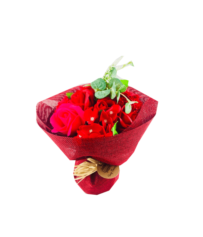 Image 1 Bouquet de roses rouges en savon