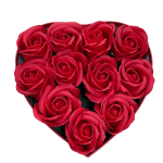 Vignette 1 Boîte de 11 Roses Rouges de Savon Personnalisables pour la Saint-Valentin