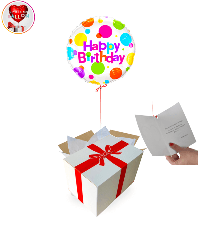 Image 1 Ballon Happy Birthday Petits Pois! By Livrer un ballon