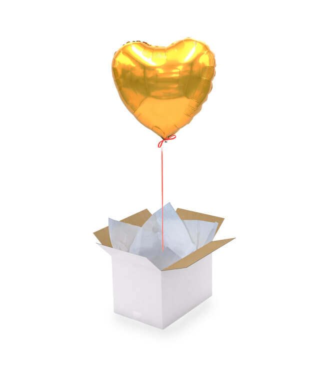 Image 1 Globo de corazón Oro